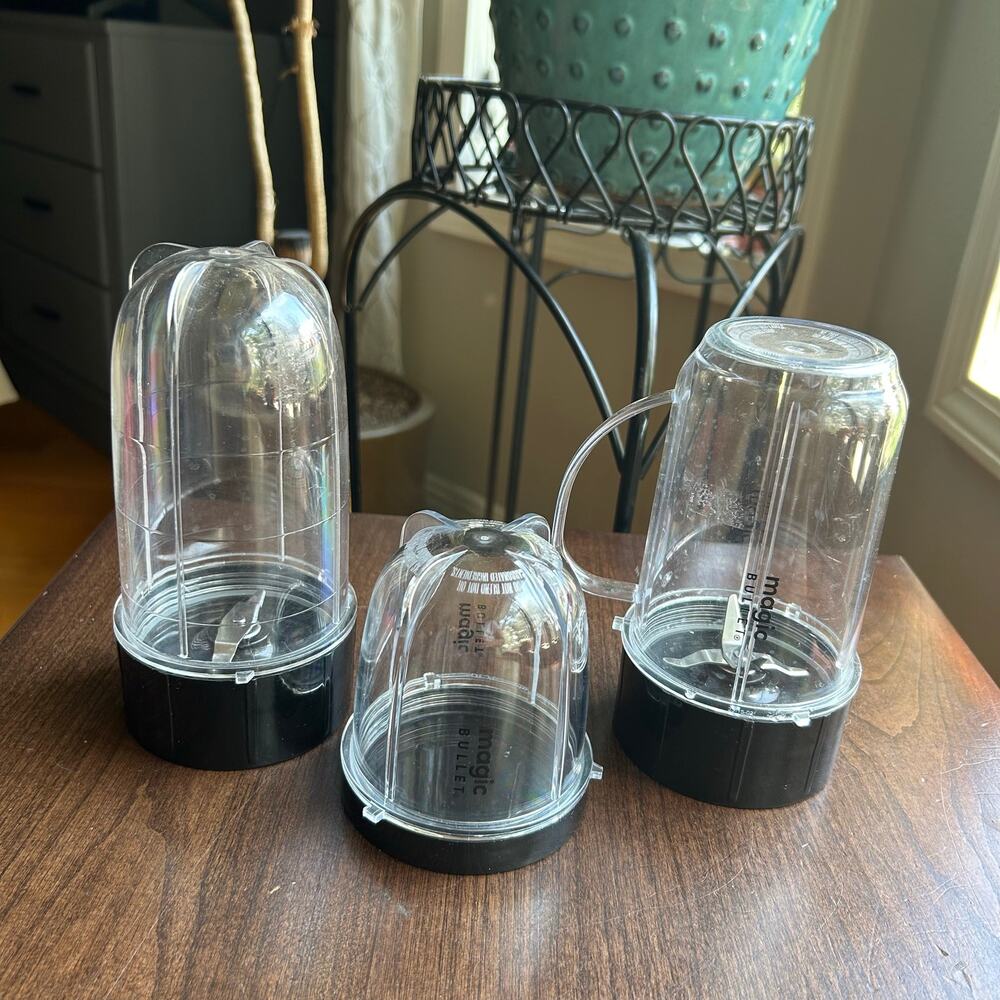 Magic Bullet 250W blender replacement cups combination of tall short & blade